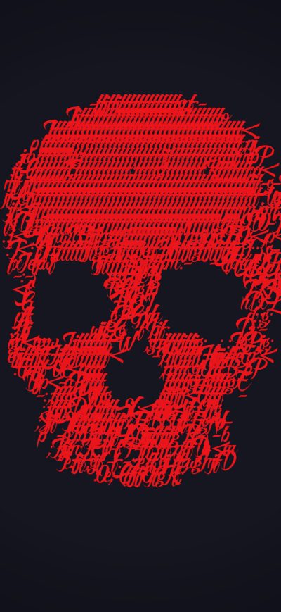 Fond d'écran iPhone Red Skull 4k