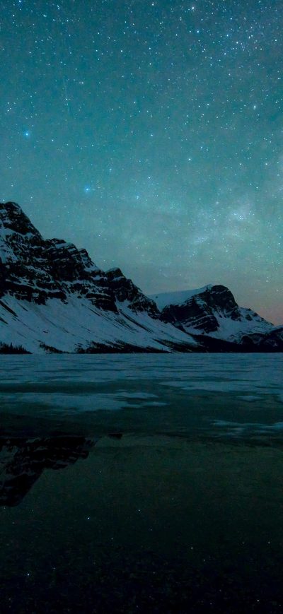 Fond d'écran iPhone Milky Way Lake