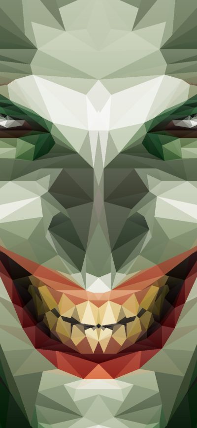Fond d'écran iPhone Joker Low Poly Art