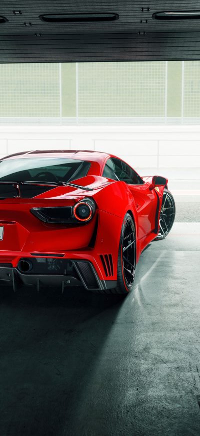 Fond d'écran iPhone Ferrari 488 Gtb Rear