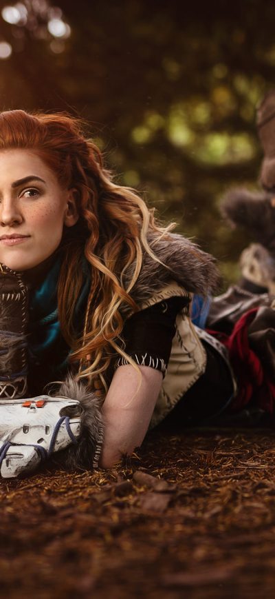 Fond d'écran iPhone Aloy From Horizon Zero Dawn Cosplay