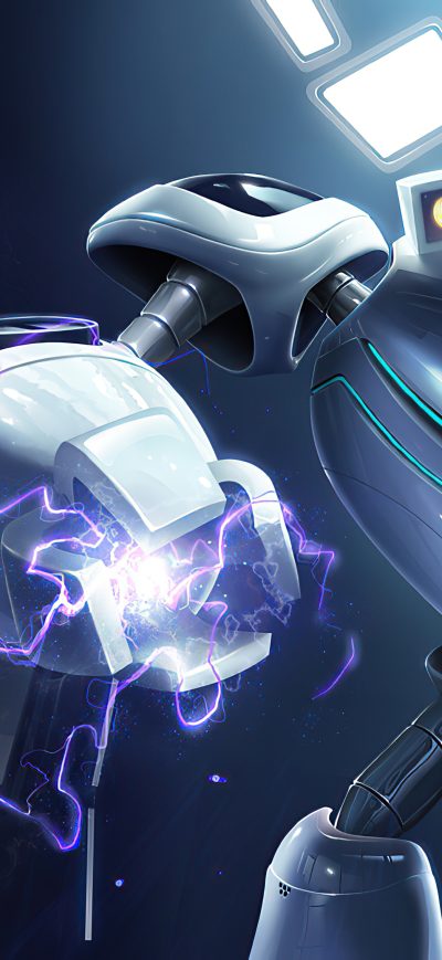 Fond d'écran iPhone Big White Giant Robot 4k