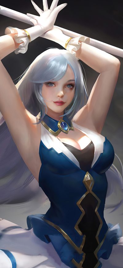Fond d'écran iPhone Sword Girl 4k