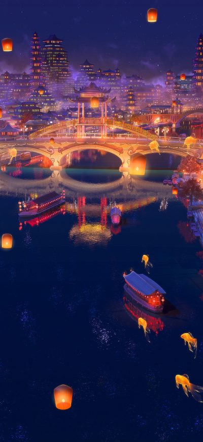 Fond d'écran iPhone Romantic City 4k