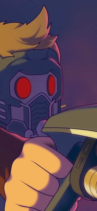 Fond d'écran iPhone Star Lord Fan Artwork 2018
