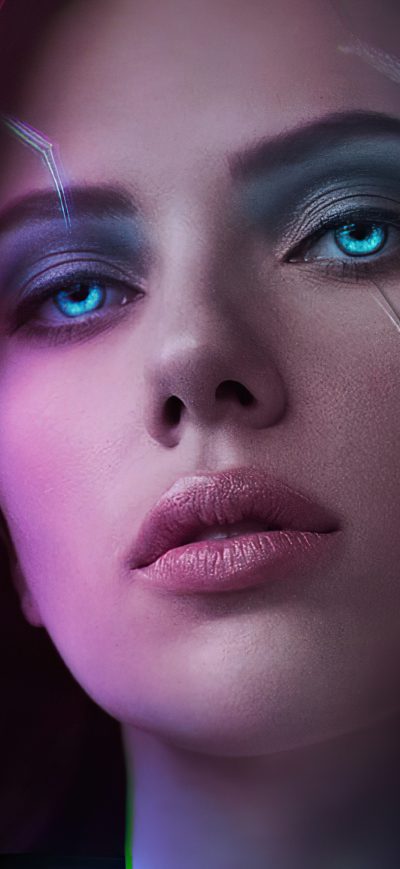 Fond d'écran iPhone Black Widow Cyberpunk 2077