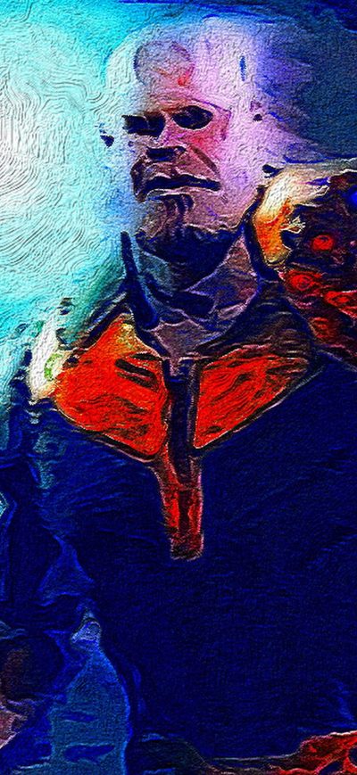 Fond d'écran iPhone Thanos Oil Painting 5k