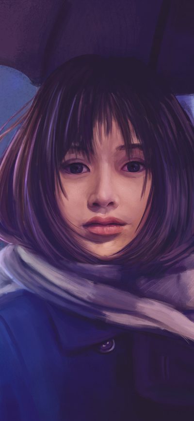 Fond d'écran iPhone Asian Girl Umbrella Hd