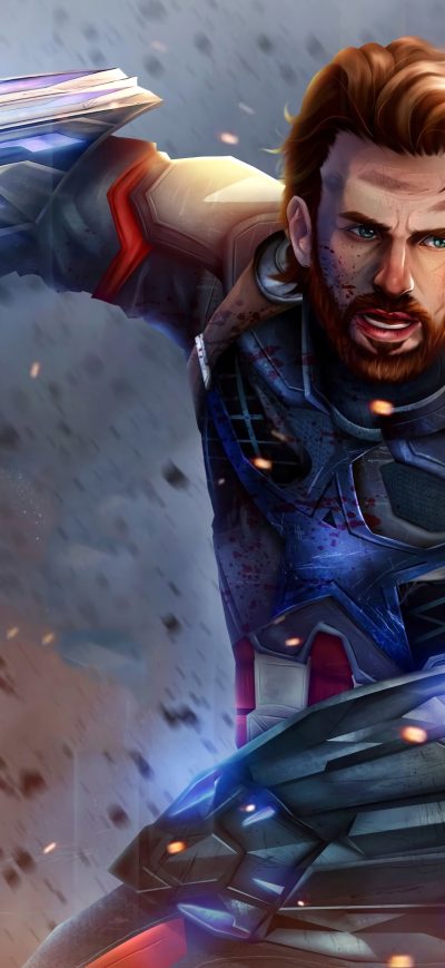 Fond d'écran iPhone Captain America New 4k Art