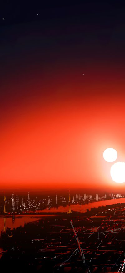 Fond d'écran Nighteon City 4k sur iPhone