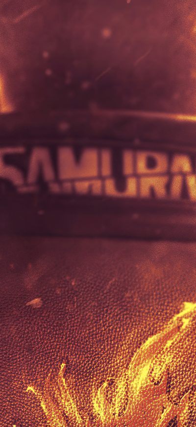 Fond d'écran iPhone Samurai Burning Jacket Cyberpunk 2077