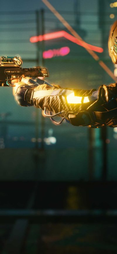 Fond d'écran iPhone Cyberpunk 2077 Max Tac Prevention