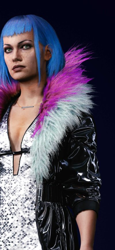 Fond d'écran iPhone Cyberpunk 2077 Evelyn 5k