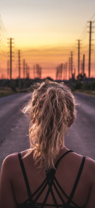 Fond d'écran iPhone Girl Running Jogging Working Out Sunrise