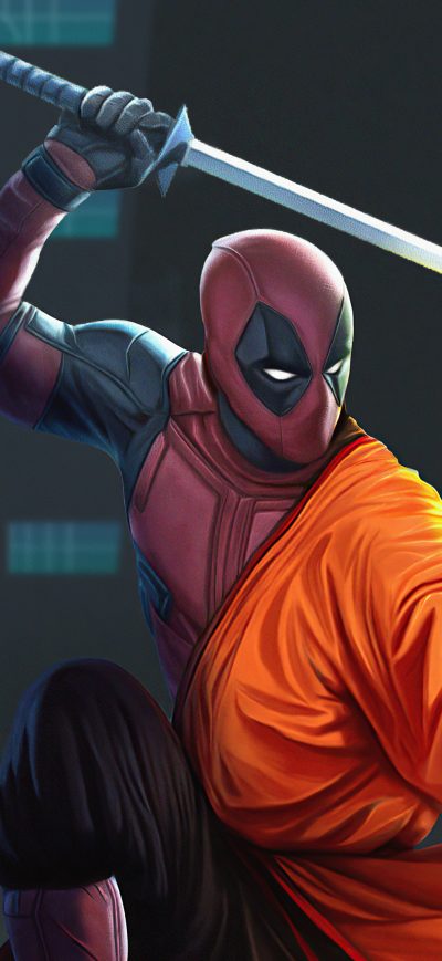 Fond d'écran iPhone Monk Deadpool Fist