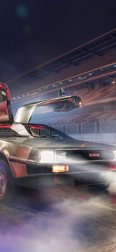 Fond d'écran iPhone DeLorean DMC 12 Open Doors
