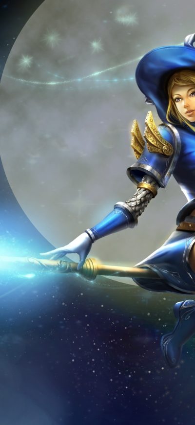 Fond d'écran iPhone Lux Moon Staff Witch Hat League Of Legends
