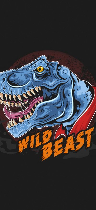 Fond d'écran iPhone Dinosaur Wild Beast 4k
