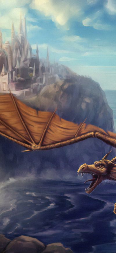 Fond d'écran iPhone Dragon Rider 4k