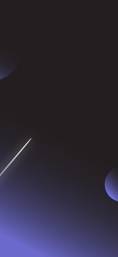 Fond d'écran Space Art Minimal sur iPhone