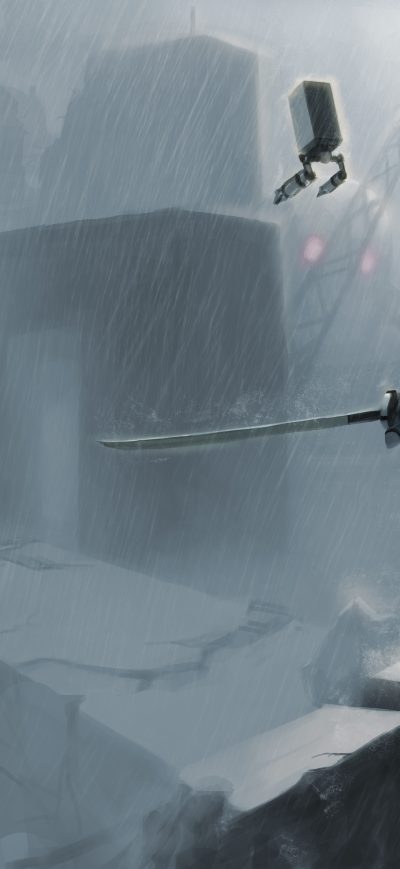 Fond d'écran Nier Automata 5k sur iPhone