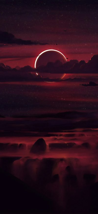 Fond d'écran iPhone Angular Eclipse 4k