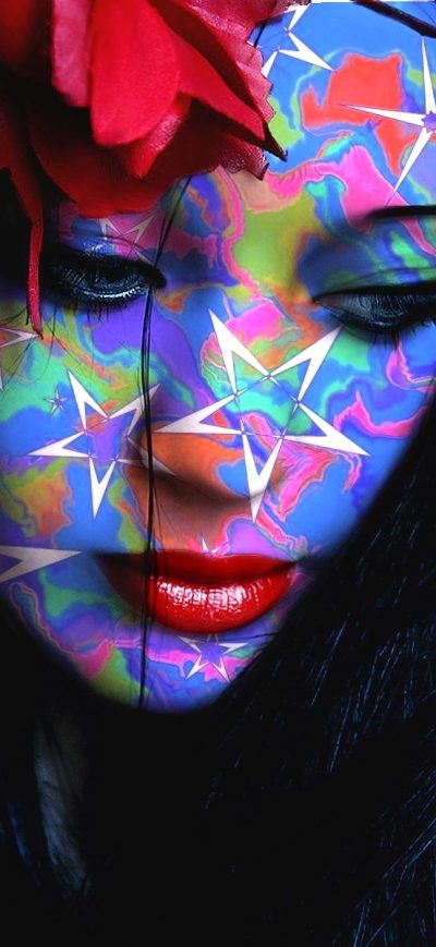 Fond d'écran iPhone Face Painting Colorful