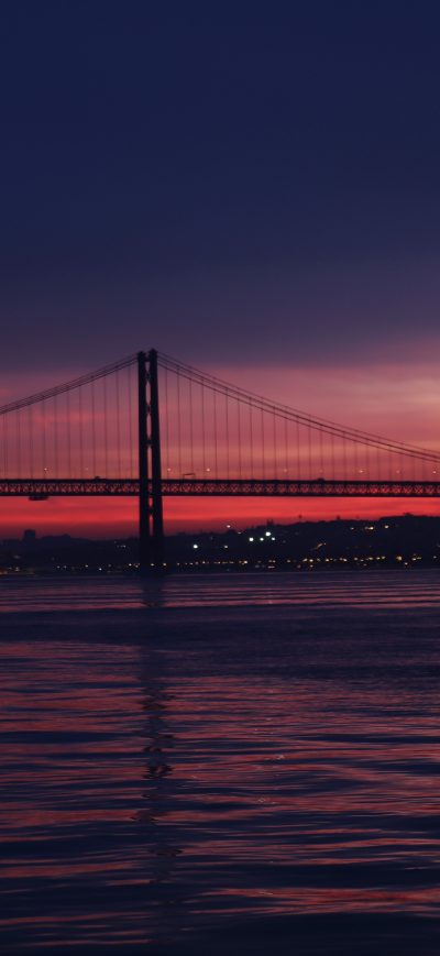 Fond d'écran Bridge Silhouette 5k sur iPhone