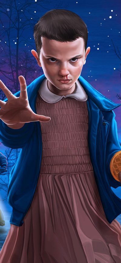 Fond d'écran iPhone Stranger Things Eleven Art