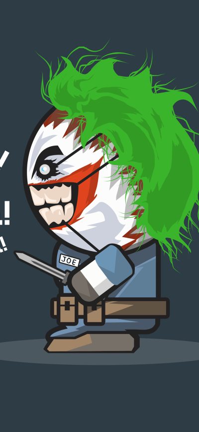 Fond d'écran Joker Haha sur iPhone