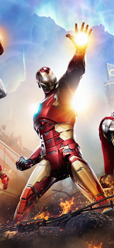 Fond d'écran iPhone Marvels Avengers 5k