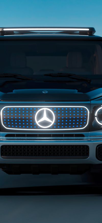 Fond d'écran iPhone Mercedes Benz Concept EQG Front Look 4k