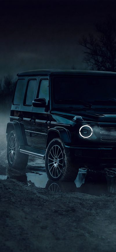 Fond d'écran iPhone Black G Wagon 4k