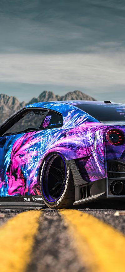Fond d'écran iPhone Nissan Gtr 2020 Rear