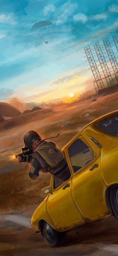 Fond d'écran iPhone Pubg Car Fight 4k