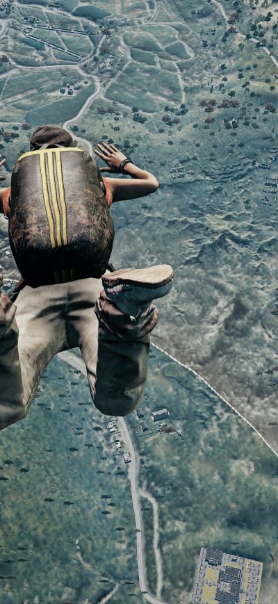 Fond d'écran iPhone Pubg Jump From Plane 4k