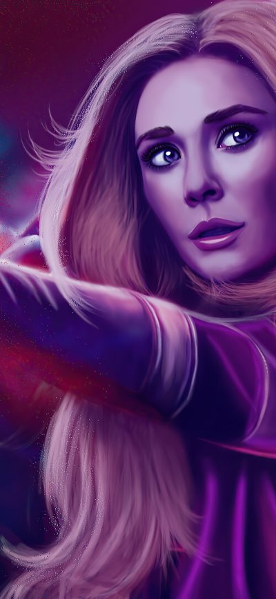 Fond d'écran iPhone Wanda Maximoff 4k