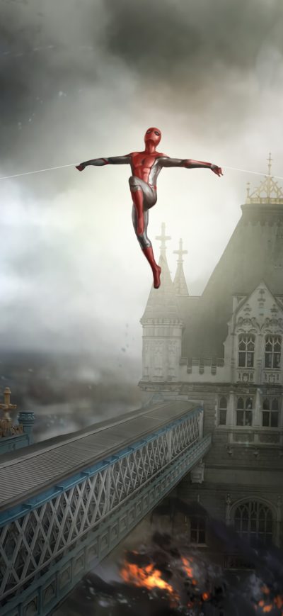 Fond d'écran iPhone Spidey Far From Home