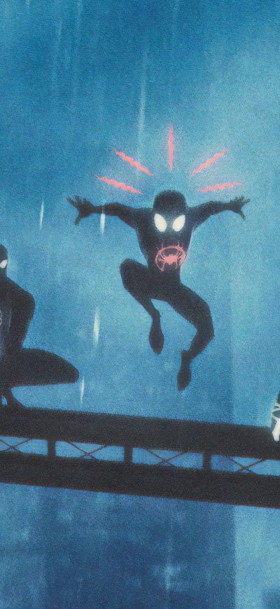 Fond d'écran iPhone Spider Verse Guys Art