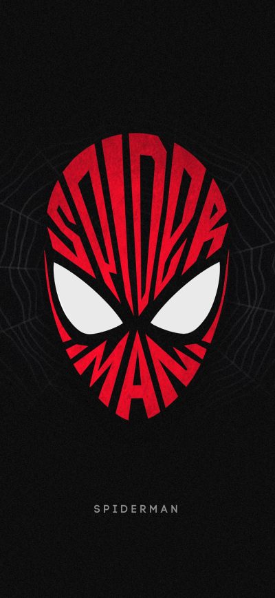 Fond d'écran iPhone Spiderman Superhero Minimal 4k