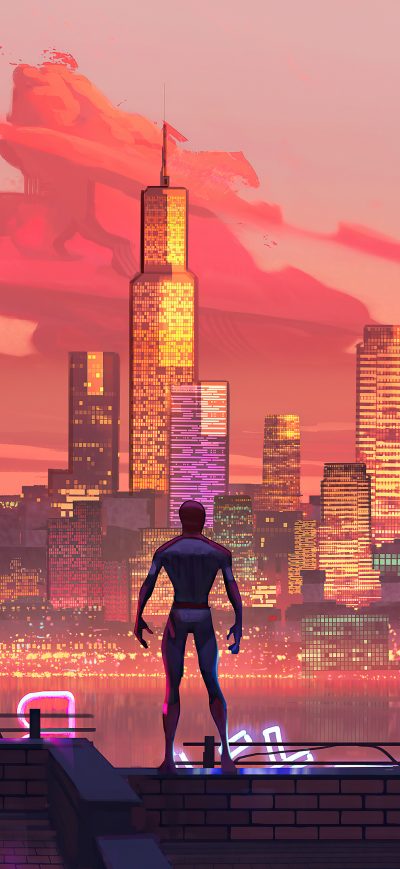 Fond d'écran iPhone Spiderman In Ny Sunset