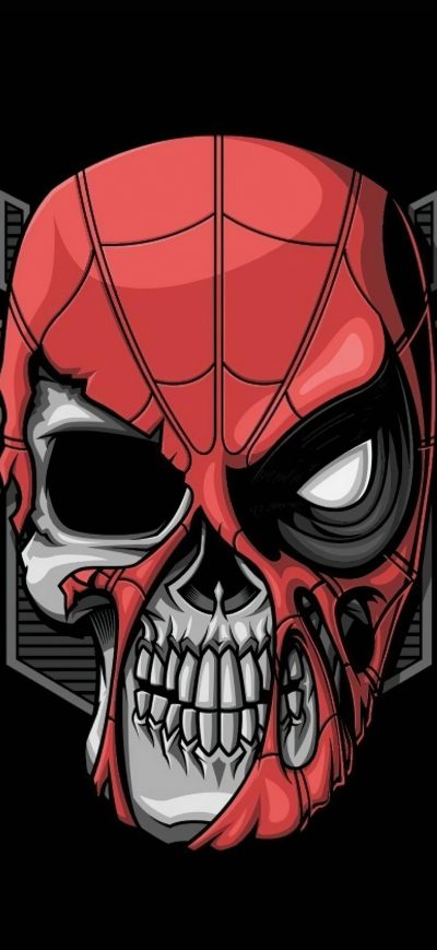 Fond d'écran iPhone Spiderman Dead Dark Minimal 5k