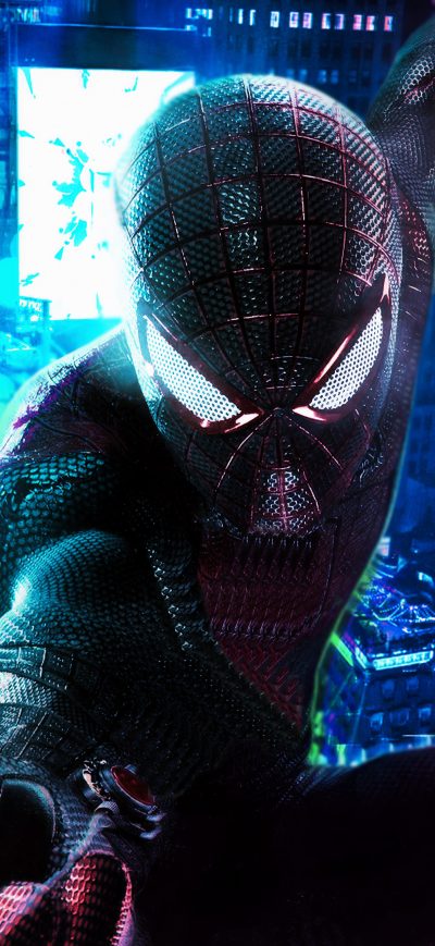 Fond d'écran iPhone Amazing Spiderman Cyberpunk