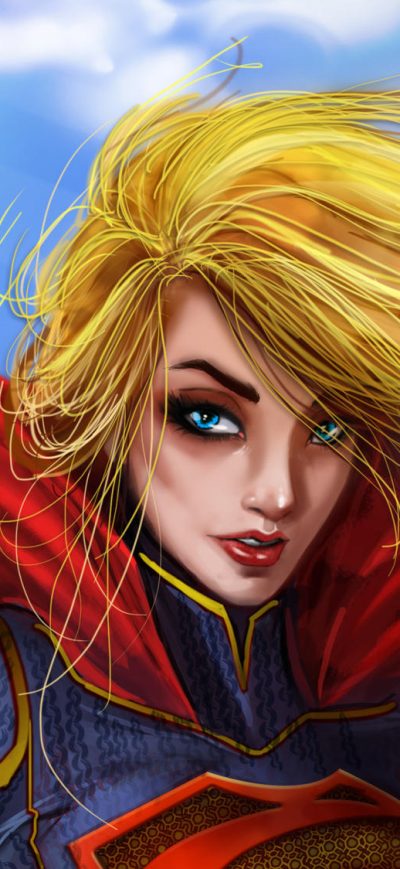Fond d'écran iPhone Supergirl Digital Art