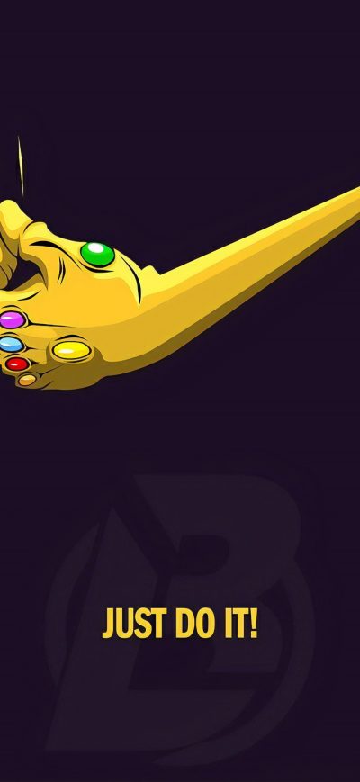 Fond d'écran iPhone Just Do It Thanos 4k