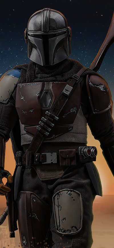 Fond d'écran iPhone Mandalorian Poster Cover Art 4k