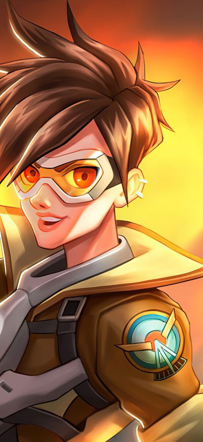 Fond d'écran iPhone Tracer From Overwatch 5k
