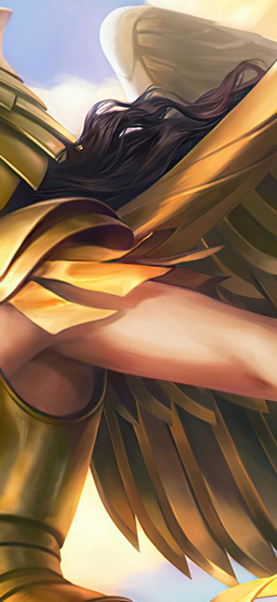 Fond d'écran iPhone Wonder Woman 1984 Gold Suit