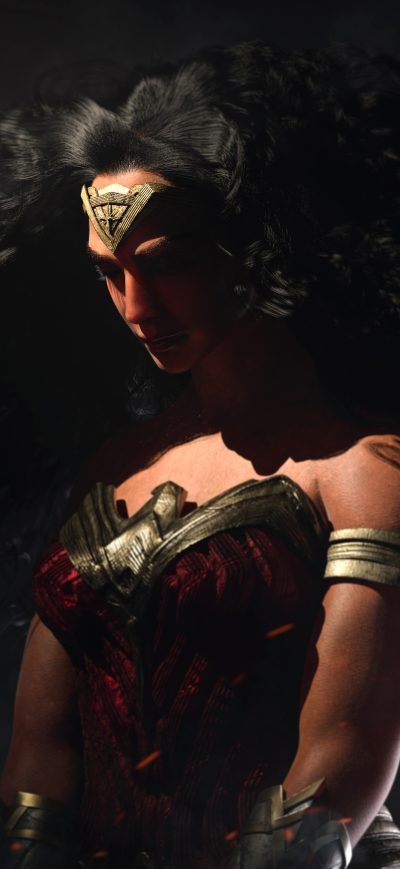 Fond d'écran iPhone Wonder Woman 3D Art 4k
