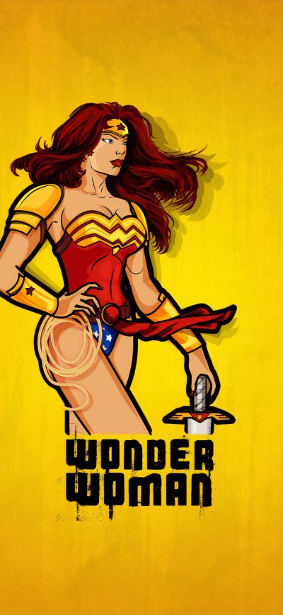 Fond d'écran iPhone Wonder Woman Minimals